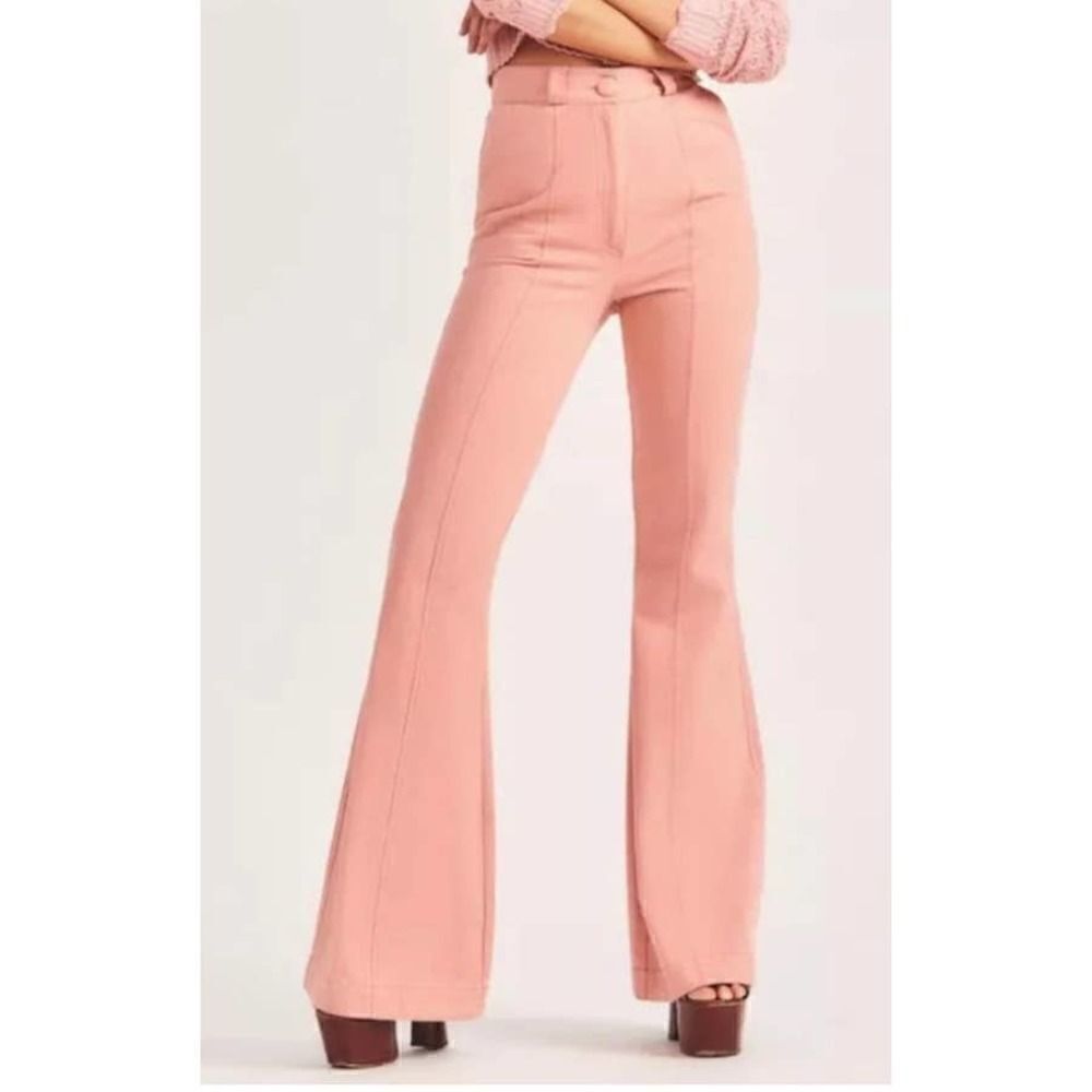 NWT LoveShackFancy Meyerson Flared Pants Sz. 6